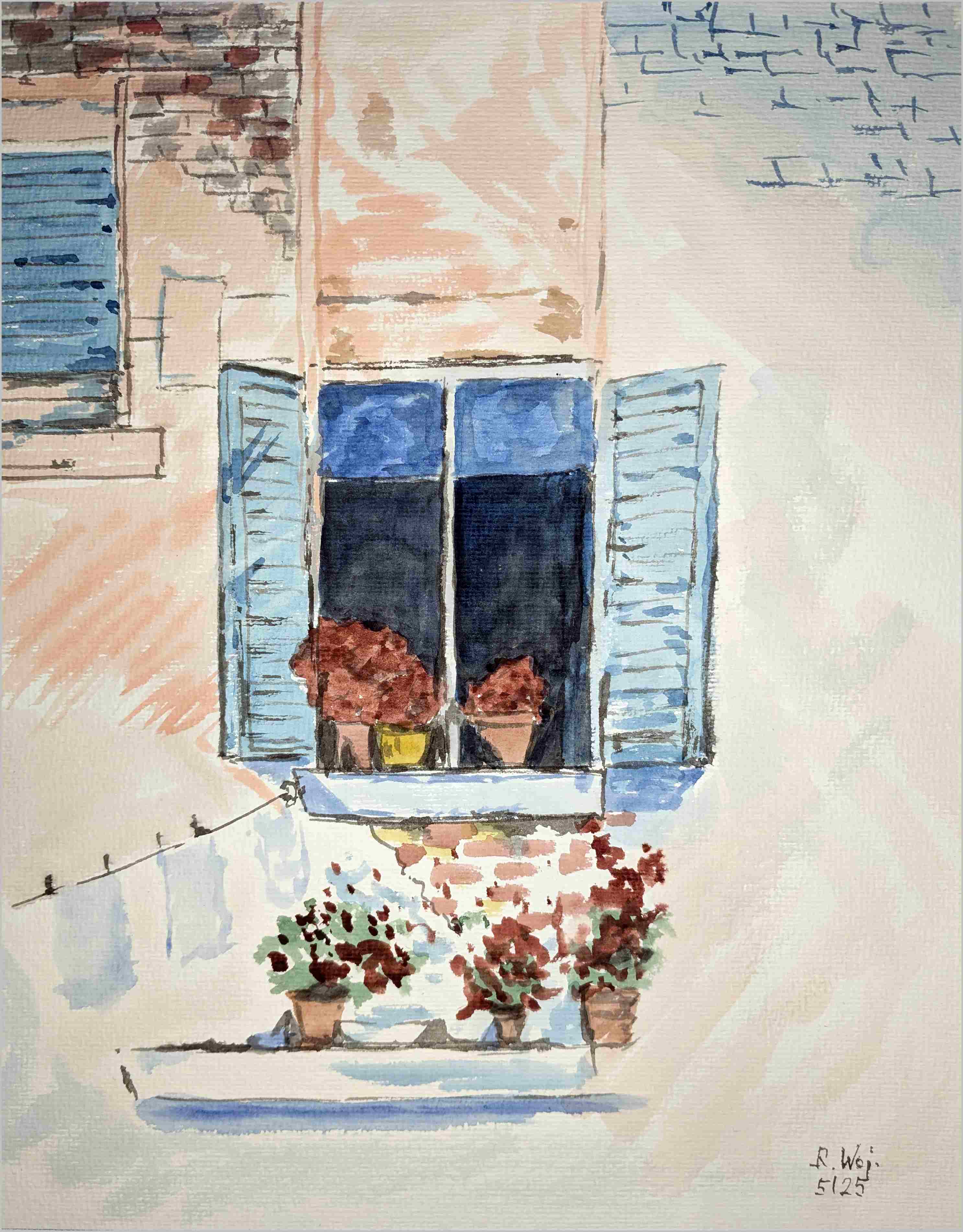   Fenster mit Blumen